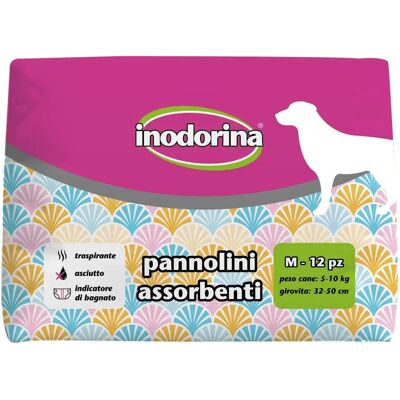 Inodorina Couches Jetables - Medium - Blanc - 12 Unités - Type de produit - Publicité Inodorina Couches Jetables - Medium - Blanc - 12 Unités - Type de produit - Publicité