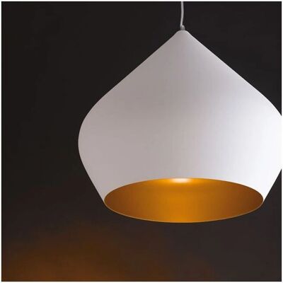 Fan Europe Lighting Tholos - Lampadario a soffitto a cupola - Oro bianco - E27 Fan Europe Lighting Tholos - Lampadario a soffitto a cupola - Oro bianco - E27