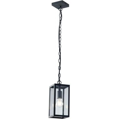 Fan Europe Mirage Outdoor Ceiling Pendant Lantern - Anthracite - IP44 - E27 Fan Europe Mirage Outdoor Ceiling Pendant Lantern - Anthracite - IP44 - E27