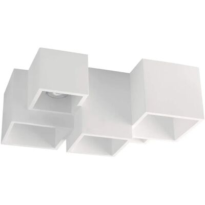 Fan Europe Foster - Lampada da soffitto in gesso verniciabile - Bianco - GU10 Fan Europe Foster - Lampada da soffitto in gesso verniciabile - Bianco - GU10