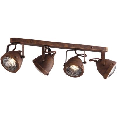Fan Europe HABANA 4 Light Spotlight Bars Rust - Lighting Fixture Fan Europe HABANA 4 Light Spotlight Bars Rust - Lighting Fixture