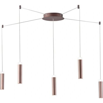 Fan Europe Lighting Candle LED 5 Light Ceiling Pendant - Bronze Fan Europe Lighting Candle LED 5 Light Ceiling Pendant - Bronze