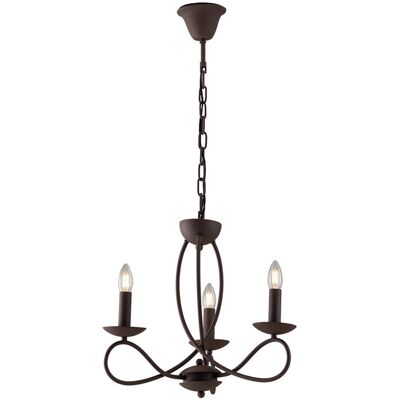 Fan Europe GINEVRA Corten 3-Light Chandelier - Lighting Fan Europe GINEVRA Corten 3-Light Chandelier - Lighting