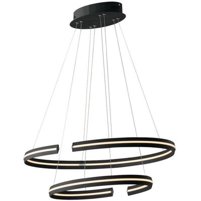 Fan Europe Clarke LED Ceiling Pendant - Black - 80cm - 4500lm Fan Europe Clarke LED Ceiling Pendant - Black - 80cm - 4500lm