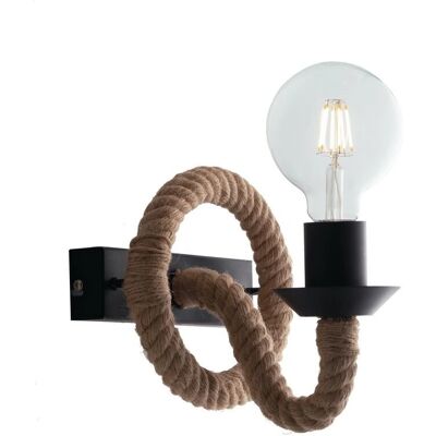 Fan Europe Lighting Wall Rope Lamp - Metal & Hemp - E27 - Beige Fan Europe Lighting Wall Rope Lamp - Metal & Hemp - E27 - Beige