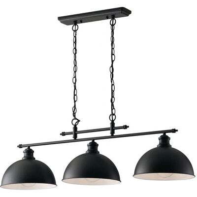 Luce Ambiente e Design Charleston Triple Dome Pendant - Black White - Pendant Light Luce Ambiente e Design Charleston Triple Dome Pendant - Black White - Pendant Light