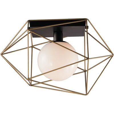 Luce a Soffitto Abraxas - Nero, Oro, E27 Luce a Soffitto Abraxas - Nero, Oro, E27