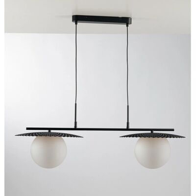 Luce Ambiente e Design CHAPLIN Pendant Lamp - Black, E27, 2 Bulbs Luce Ambiente e Design CHAPLIN Pendant Lamp - Black, E27, 2 Bulbs