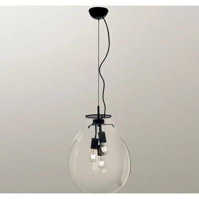Luce Ambiente e Design Azuma E27808 - Lampada a Pendolo Nera Luce Ambiente e Design Azuma E27808 - Lampada a Pendolo Nera