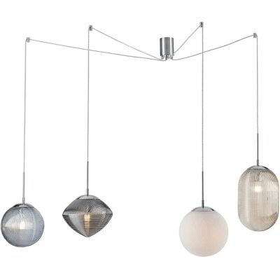 Fan Europe Greenwich Glass Adjustable Cluster Drop Pendant - Pendant Light Fan Europe Greenwich Glass Adjustable Cluster Drop Pendant - Pendant Light