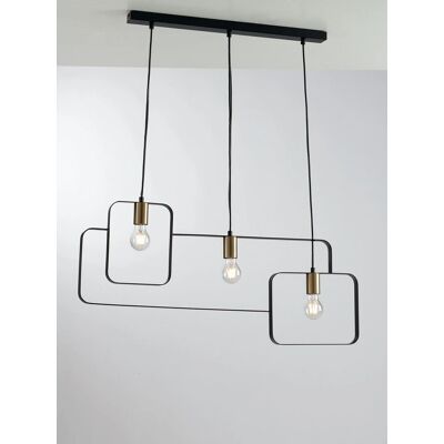 Fan Europe Smith Brushed Gold 3xE27 Ceiling Pendant - Ceiling Light Fan Europe Smith Brushed Gold 3xE27 Ceiling Pendant - Ceiling Light