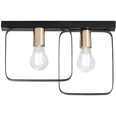 Fan Europe Lighting Twin Flush Ceiling Light Frame - Brushed Gold - Ceiling Light Frame Fan Europe Lighting Twin Flush Ceiling Light Frame - Brushed Gold - Ceiling Light Frame