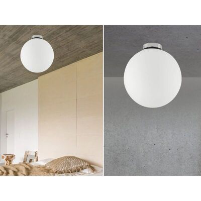 Fan Europe Lighting LAMPD Globe Ceiling Light White - 15x17cm - Ceiling Light Fan Europe Lighting LAMPD Globe Ceiling Light White - 15x17cm - Ceiling Light