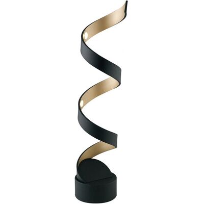 Fan Europe HELIX LED Wirbel Tischlampe - Schwarz, Gold - 960lm Fan Europe HELIX LED Wirbel Tischlampe - Schwarz, Gold - 960lm