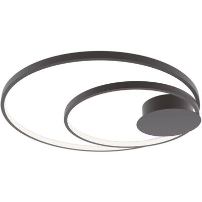 Luce Ambiente e Design Diem LED in Alluminio Nero - Lampada da Soffitto Luce Ambiente e Design Diem LED in Alluminio Nero - Lampada da Soffitto