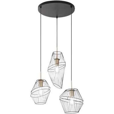 Luce Ambiente e Design Lampada a soffitto Kiko - design gabbia in metallo stilizzato Luce Ambiente e Design Lampada a soffitto Kiko - design gabbia in metallo stilizzato