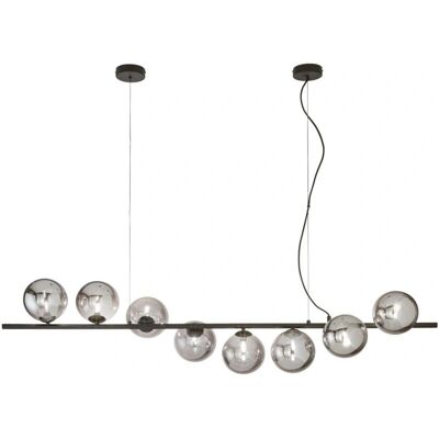Lampadario a sospensione Honey in metallo nero - Uso interno Lampadario a sospensione Honey in metallo nero - Uso interno