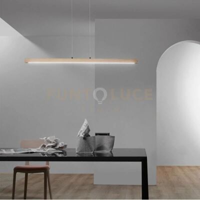 Luce Ambiente e Design Joseph Legno Naturale LED Sospensione - Lampada a sospensione Luce Ambiente e Design Joseph Legno Naturale LED Sospensione - Lampada a sospensione