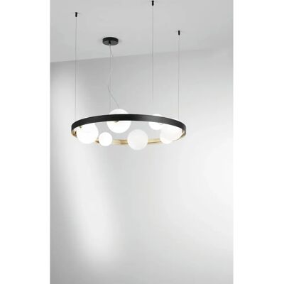 Luce Ambiente e Design Sonetto Sospensione - Nero e Oro - IP20 Luce Ambiente e Design Sonetto Sospensione - Nero e Oro - IP20