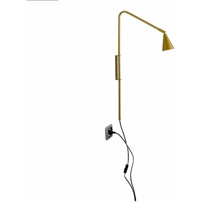 Applique Enea Luce Ambiente - Metallo Regolabile, Oro Satinato - Applique Applique Enea Luce Ambiente - Metallo Regolabile, Oro Satinato - Applique