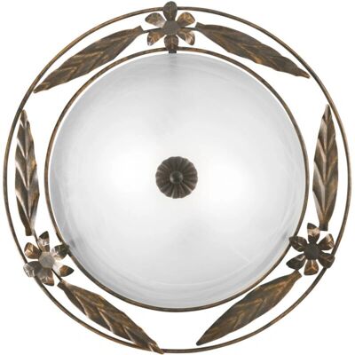 Fan Europe Lighting RICCIO 2 Luce da Soffitto Decorativa - Bianco - 40cm - Plafoniera Fan Europe Lighting RICCIO 2 Luce da Soffitto Decorativa - Bianco - 40cm - Plafoniera