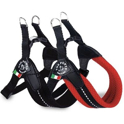 Mini Mesh Szelki Tre Ponti - Regulowane, 1-14kg - Czerwony Mini Mesh Szelki Tre Ponti - Regulowane, 1-14kg - Czerwony