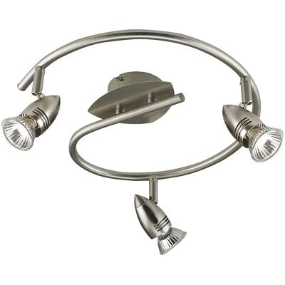 Fan Europe Lighting SPOT LED 3 Light Multi Arm Semi Flush Corpo Illuminazione Nichel Fan Europe Lighting SPOT LED 3 Light Multi Arm Semi Flush Corpo Illuminazione Nichel