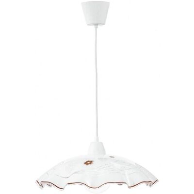 Fan Europe Lighting VICTORIA Suspension plafond en forme de dôme blanc - Luminaire de plafond - Publicité Fan Europe Lighting VICTORIA Suspension plafond en forme de dôme blanc - Luminaire de plafond - Publicité