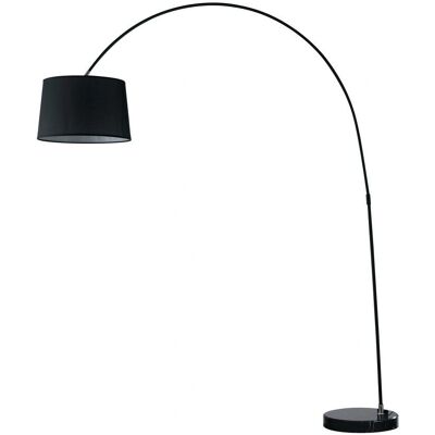 Lámpara de pie DREAM Arc de Fan Europe - Negro - Pantalla de tela - Base de mármol - Lámpara de pie Lámpara de pie DREAM Arc de Fan Europe - Negro - Pantalla de tela - Base de mármol - Lámpara de pie