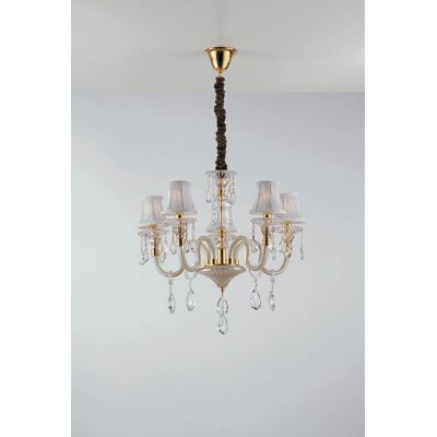 Fan Europe MONET 5-Light Crystal Glass Chandelier - Lighting Fan Europe MONET 5-Light Crystal Glass Chandelier - Lighting