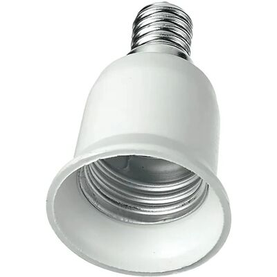 Intec - E14-E27 adattatore - Bianco - Lamp Socket Adapter Intec - E14-E27 adattatore - Bianco - Lamp Socket Adapter