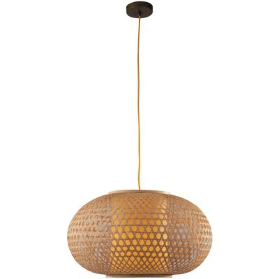 Fan Europe ZEN Wire Frame Pendant Light - Wood - 60x35cm Fan Europe ZEN Wire Frame Pendant Light - Wood - 60x35cm