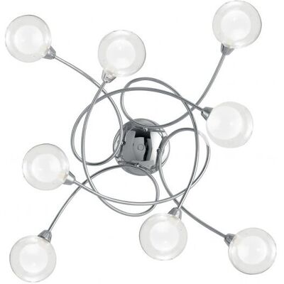 Fan Europe Lighting I-BLOG-PL8 Ceiling Light - Chrome, Metal, Glass Fan Europe Lighting I-BLOG-PL8 Ceiling Light - Chrome, Metal, Glass