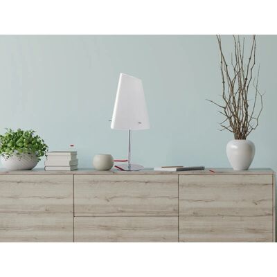 Fan Europe Lighting Ermes - Tischlampe mit Schirm, Chrom, Opal, E27 Fan Europe Lighting Ermes - Tischlampe mit Schirm, Chrom, Opal, E27