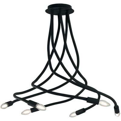Fan Europe LOVER 6 Light Multi Arm Semi Flush Ceiling Light - Ceiling Light Fan Europe LOVER 6 Light Multi Arm Semi Flush Ceiling Light - Ceiling Light