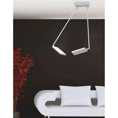 Fan Europe Lighting BOOK LED 2 Light Semi Flush Light Grey - Ceiling Light Fan Europe Lighting BOOK LED 2 Light Semi Flush Light Grey - Ceiling Light