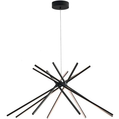 Fan Europe SHANGHAI LED Pendant Ceiling Light - Black - 2370lm Fan Europe SHANGHAI LED Pendant Ceiling Light - Black - 2370lm