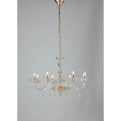 Fan Europe RIFLESSO 8 Light Chandeliers Gold - Chandelier Fan Europe RIFLESSO 8 Light Chandeliers Gold - Chandelier