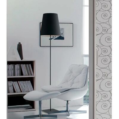 Fan Europe ELVIS Lámpara de pie - Negro, Pantalla de tela, 34x155cm Fan Europe ELVIS Lámpara de pie - Negro, Pantalla de tela, 34x155cm
