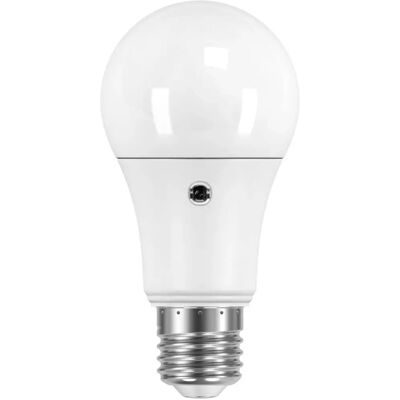 Lampada LED goccia opale con sensore crepuscolare - 10W - 4000K - 1060lm - E27 Lampada LED goccia opale con sensore crepuscolare - 10W - 4000K - 1060lm - E27