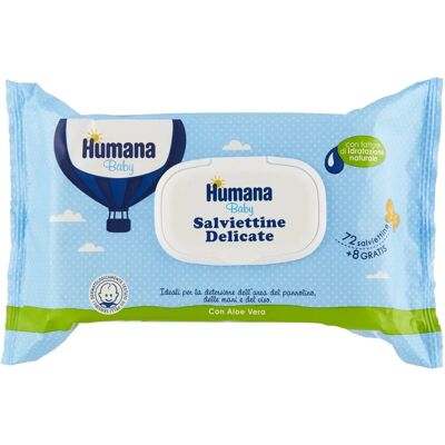 Lingettes Humana Bébé - Sensibles - 80 pièces - Publicité Lingettes Humana Bébé - Sensibles - 80 pièces - Publicité