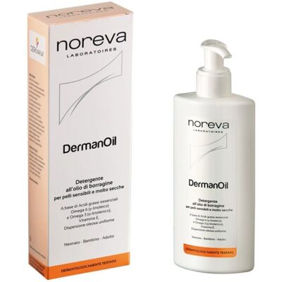 Noreva DermanOil 200ml - Pulizia delicata per pelle sensibile Noreva DermanOil 200ml - Pulizia delicata per pelle sensibile