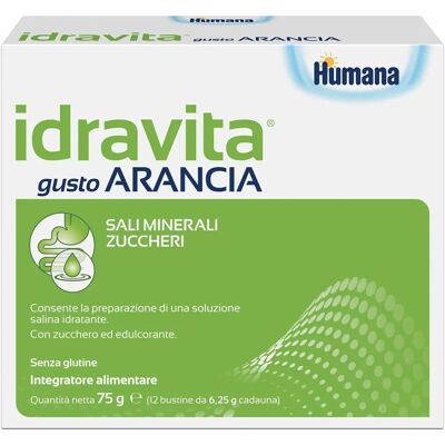 Humana Italia Idravita Arancia Bevanda Elettrolitica - Integratore di Sali Minerali Humana Italia Idravita Arancia Bevanda Elettrolitica - Integratore di Sali Minerali