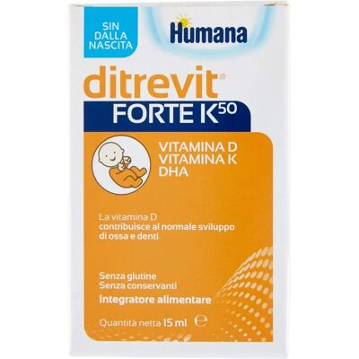 Humana Italia K50 Integratore vitamina D K DHA - 15ml Humana Italia K50 Integratore vitamina D K DHA - 15ml