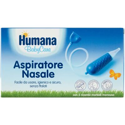 Aspiratore Nasale Humana Italia - Dispositivo medico CE, include 2 ricambi morbidi usa e getta - Per Neonati Aspiratore Nasale Humana Italia - Dispositivo medico CE, include 2 ricambi morbidi usa e getta - Per Neonati