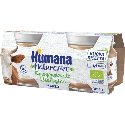 Humana Italia Cibo per Neonato Manzo Biologico - 2 Pezzi Humana Italia Cibo per Neonato Manzo Biologico - 2 Pezzi