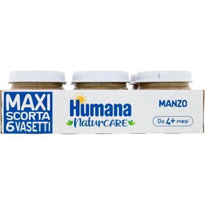 Alimenti per bebè di manzo bio - 6 vasetti da 80g Alimenti per bebè di manzo bio - 6 vasetti da 80g