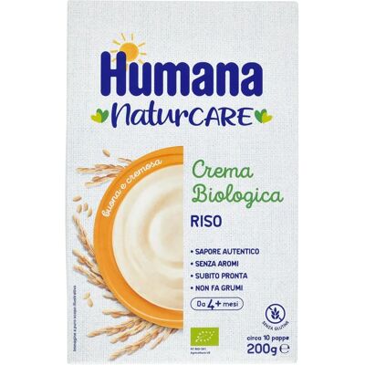 Humana Italia Modello - Crema di riso biologica - Cibo per bebé Humana Italia Modello - Crema di riso biologica - Cibo per bebé
