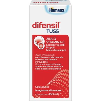 Humana Italia SPA Difensil Tuss - Supporto immunitario - Integratore alimentare Humana Italia SPA Difensil Tuss - Supporto immunitario - Integratore alimentare