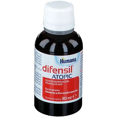 Humana Difensil Atopic Olio di Borragine per Dermatite - Integratore Dietetico Humana Difensil Atopic Olio di Borragine per Dermatite - Integratore Dietetico
